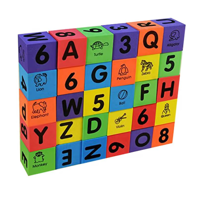 30pc Soft Colour Blocks