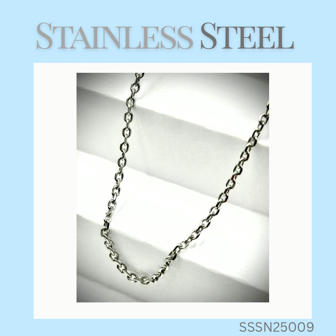 Stainless Steel Silver Necklace (SSSN25009)