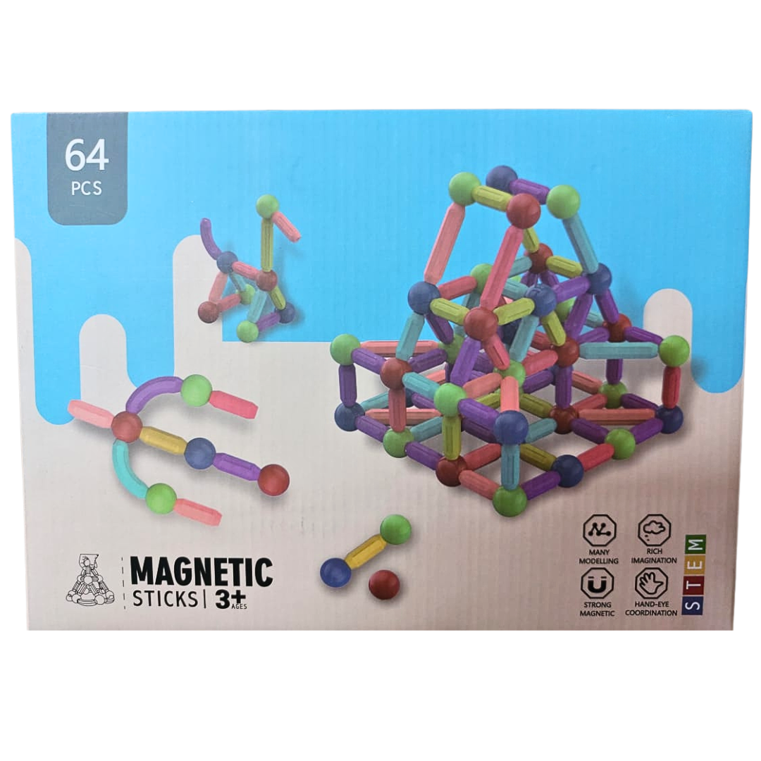 64 Pcs Magnetic Sticks