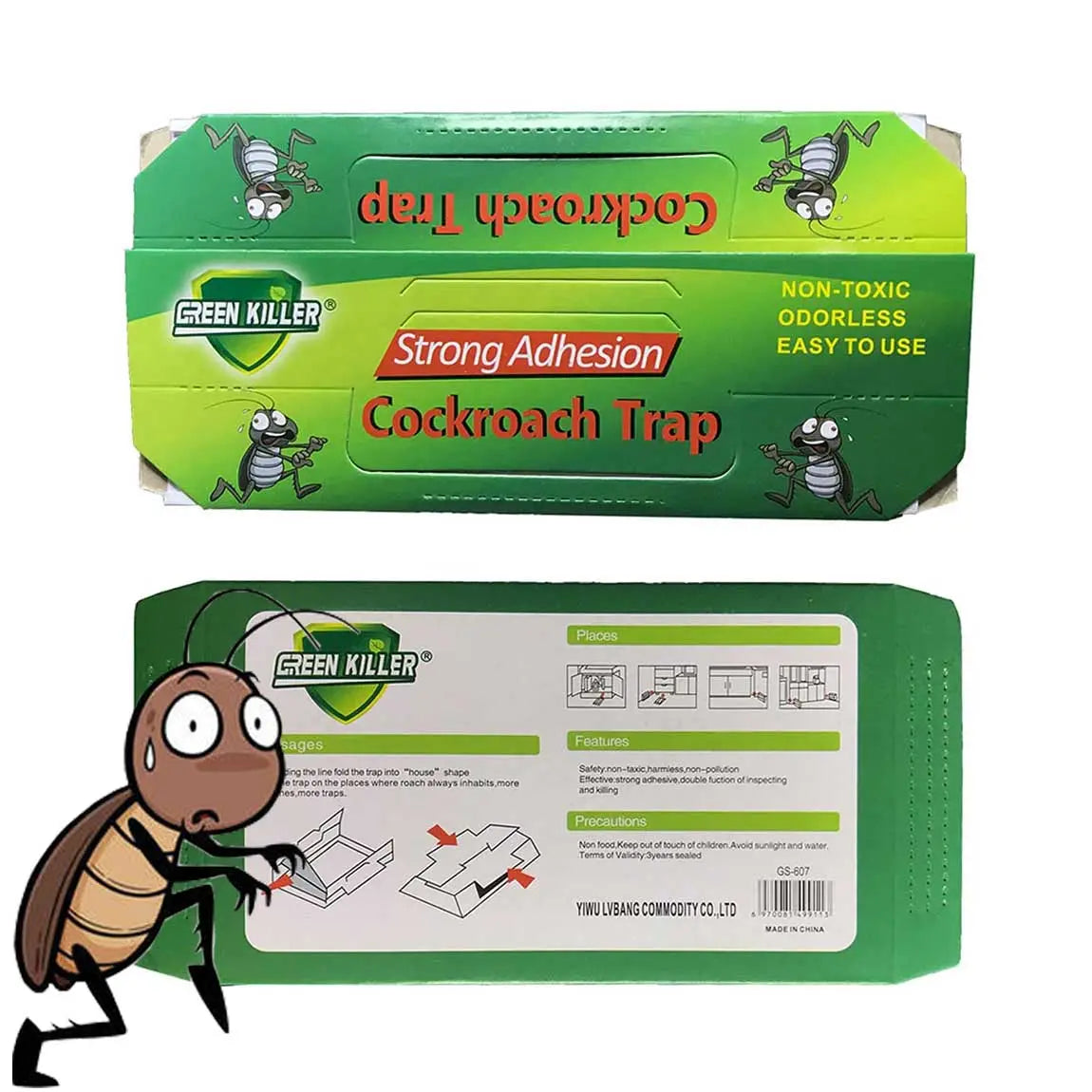 Strong Adhesion Cockroach Trap - 10PCS