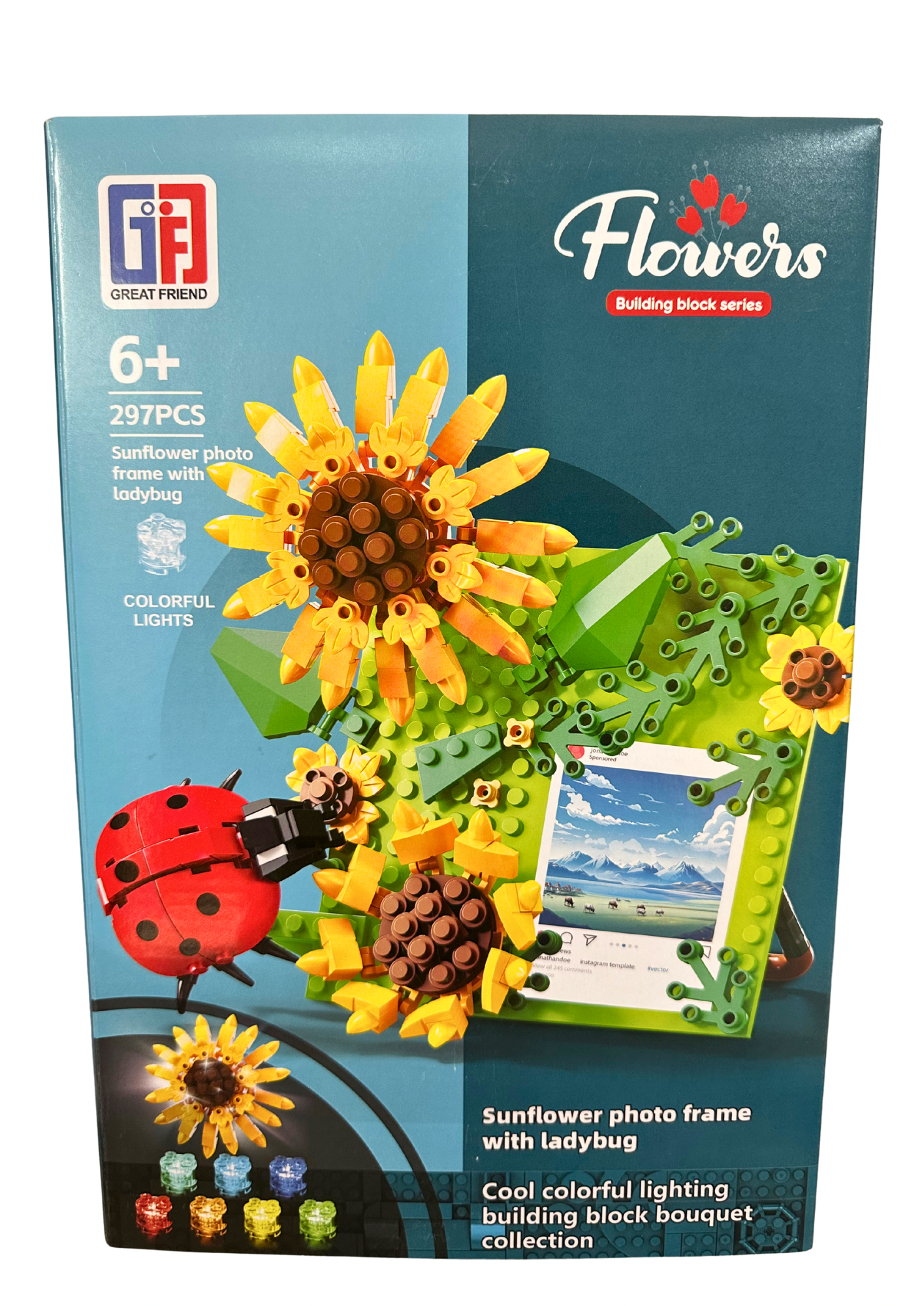 Flowers Blocks Picture Frame – Warehouse 4 All