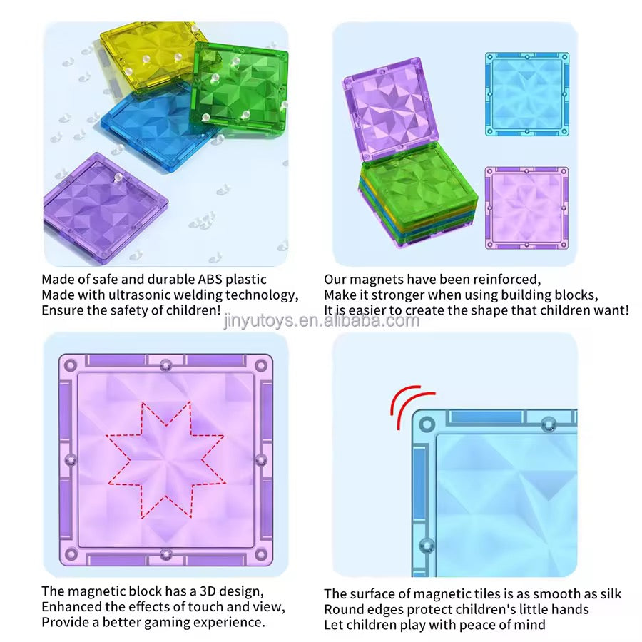 Magnetic Building Tiles 38P