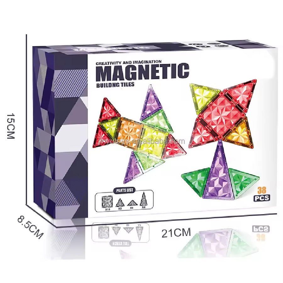 Magnetic Building Tiles 38P
