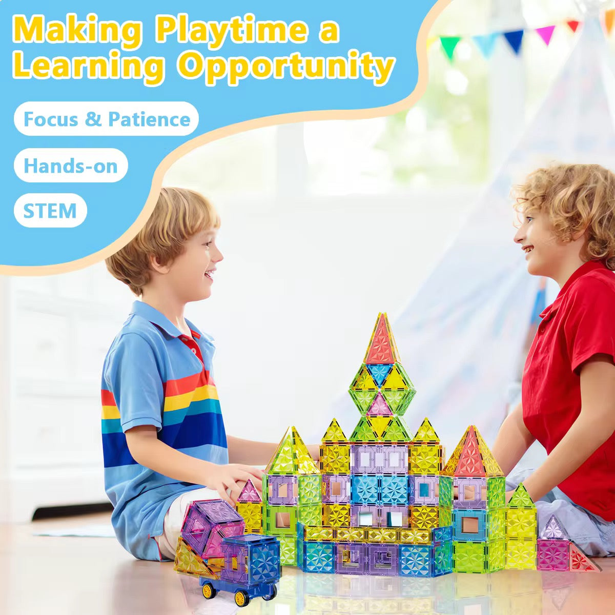 Magnetic Building Tiles 40p