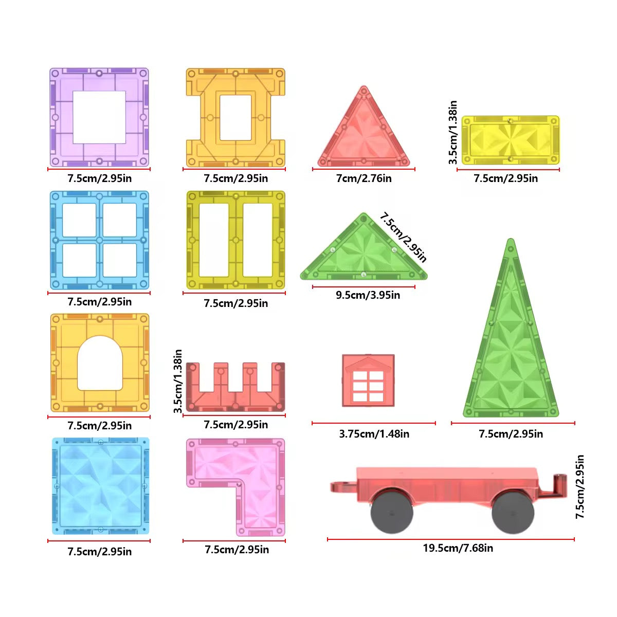 Magnetic Building Tiles 40p