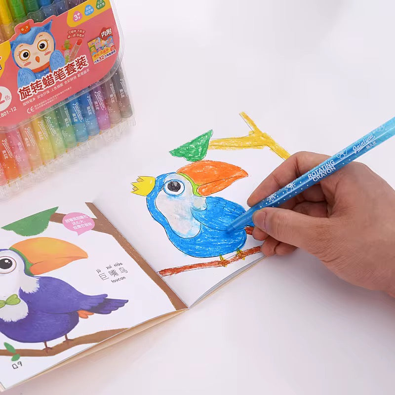 18-Piece Retractable Crayon Set