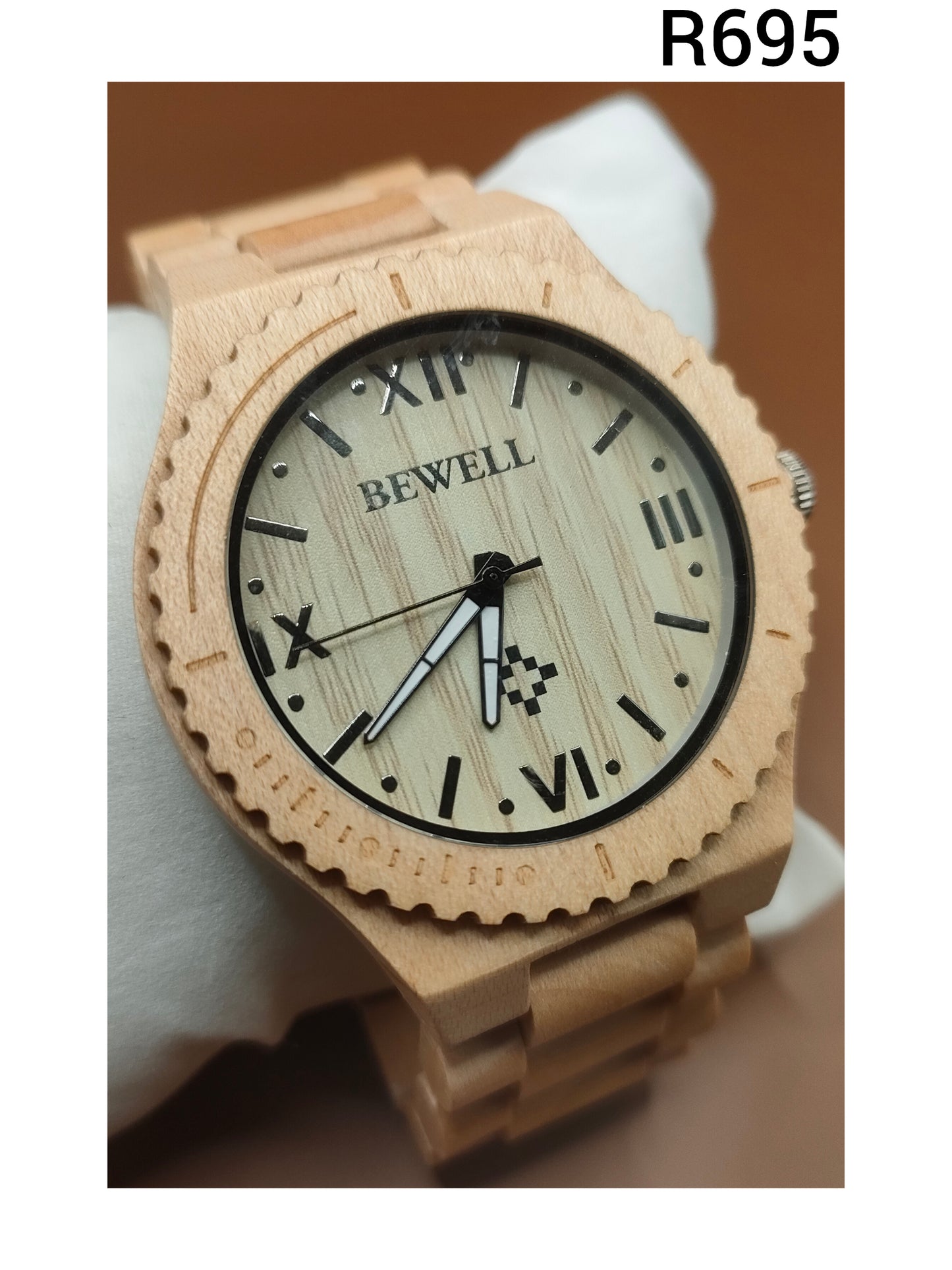 Wooden Watches - Cream & Light Hazelnut Colors