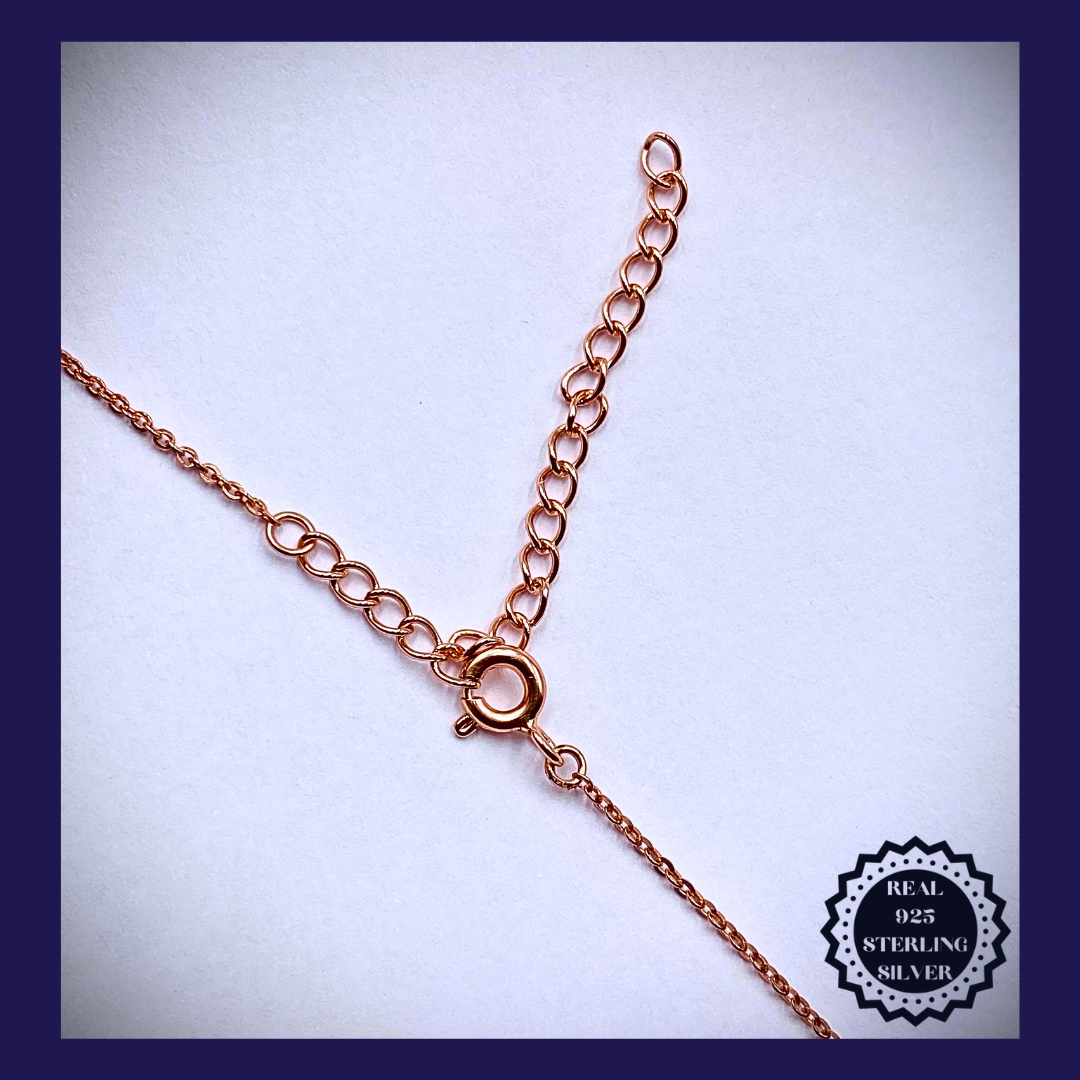 Sterling Silver - Rose Gold Necklace (SRG25002)