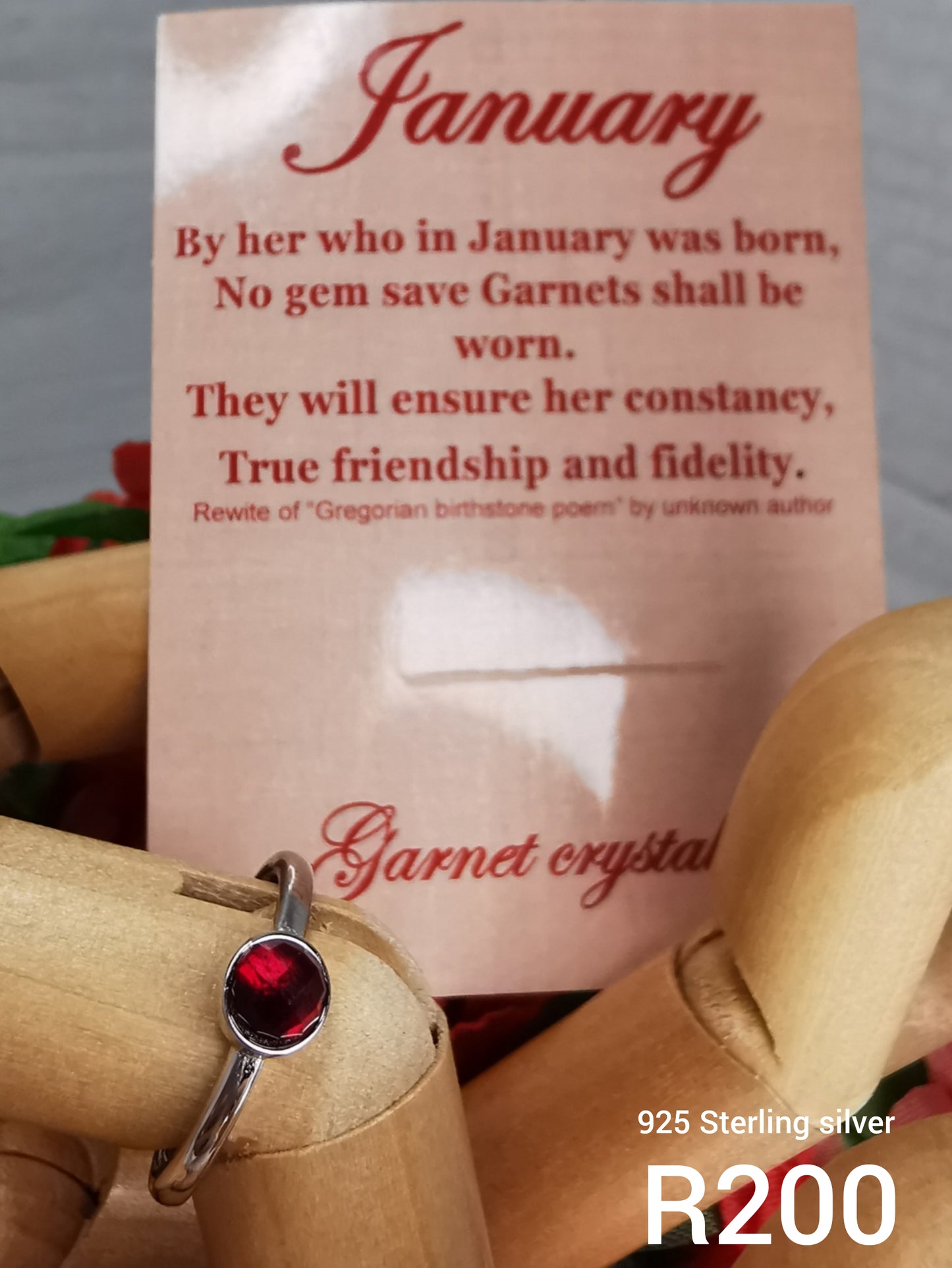 Birthstone S925 Rings - Adjustable