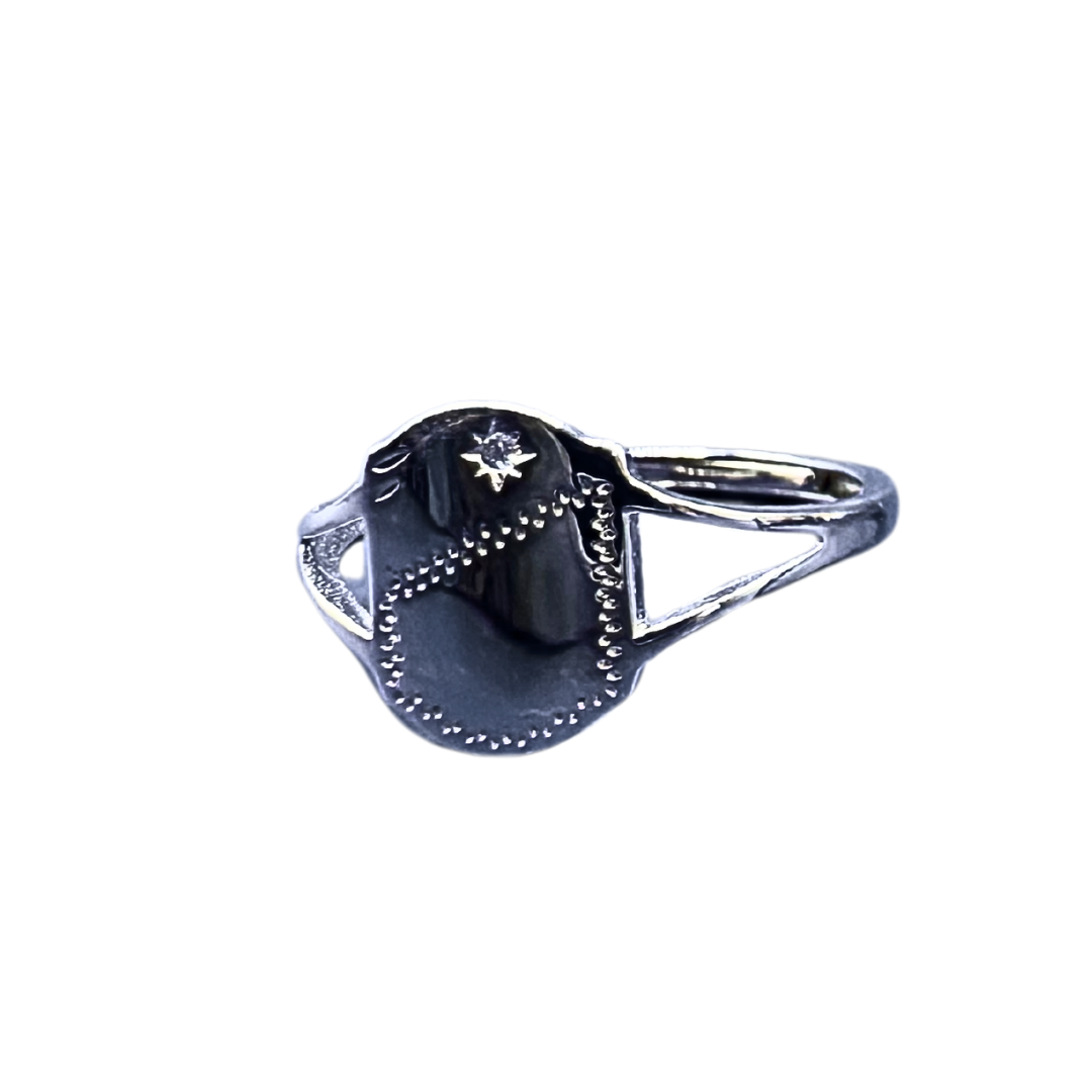 Seal Rings, Silver & Rhodium