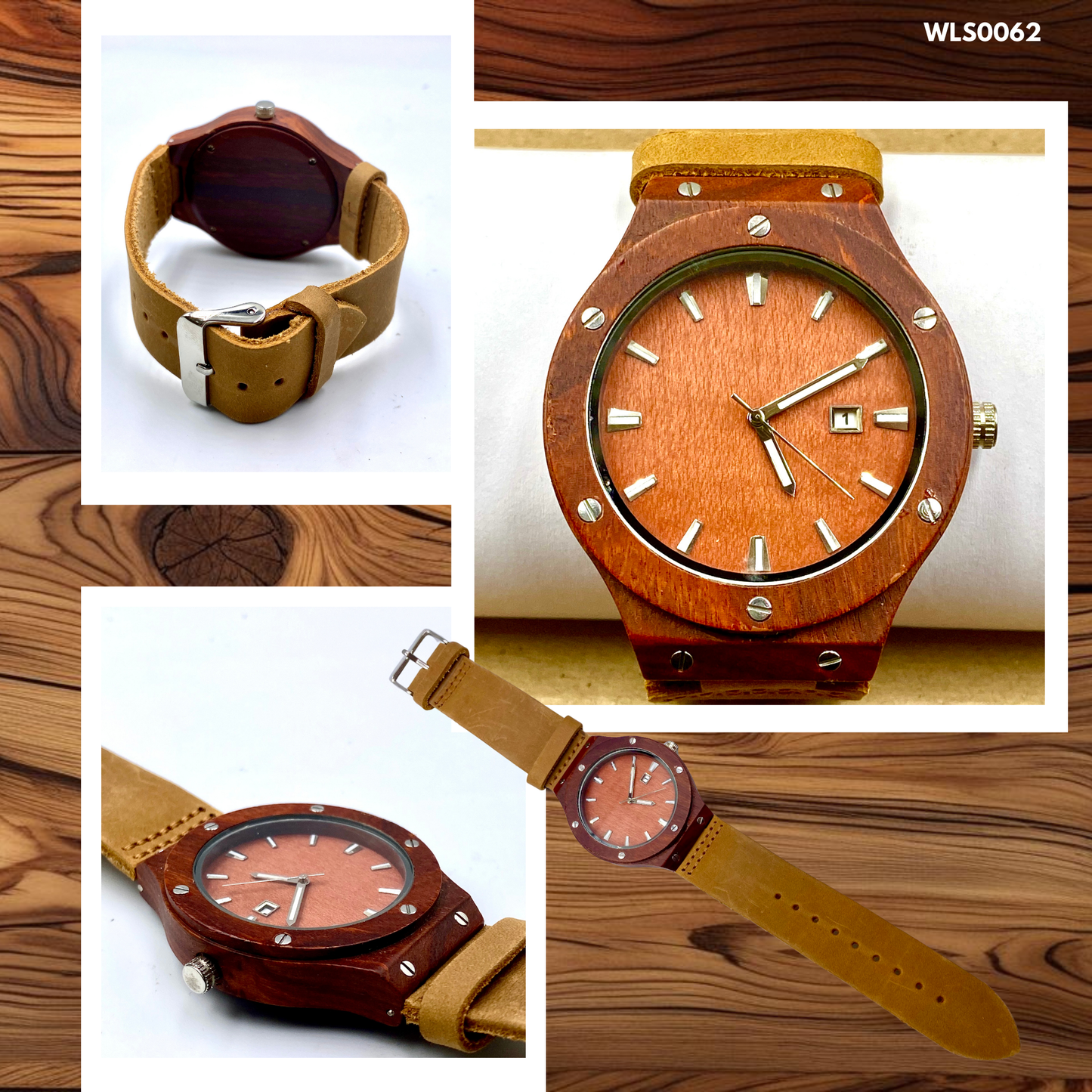 Wooden Watches - Leather Straps (WLS0052,53,56,57,62)