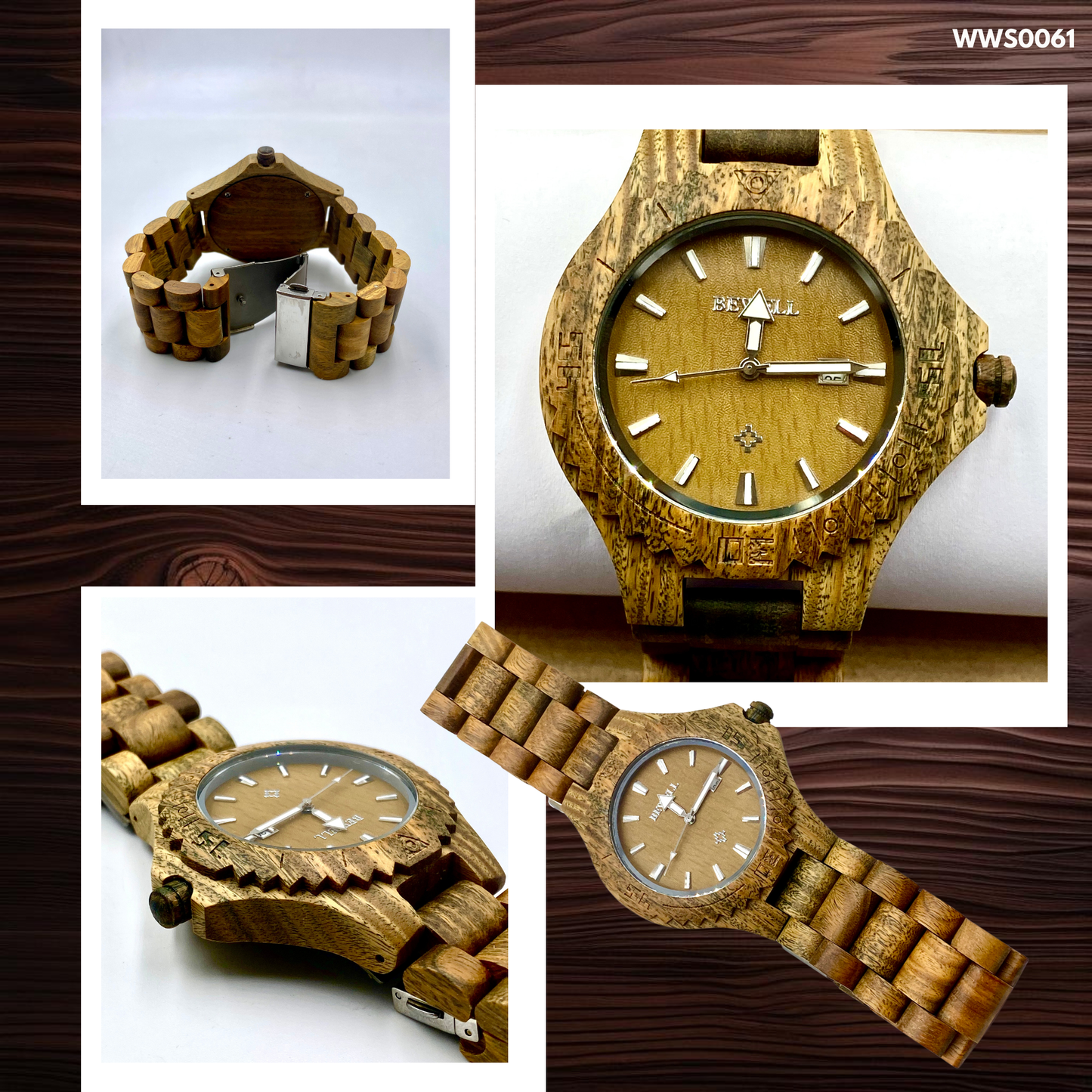 Wooden Watches - Wood Straps (WWS0053,56,57,60-62)