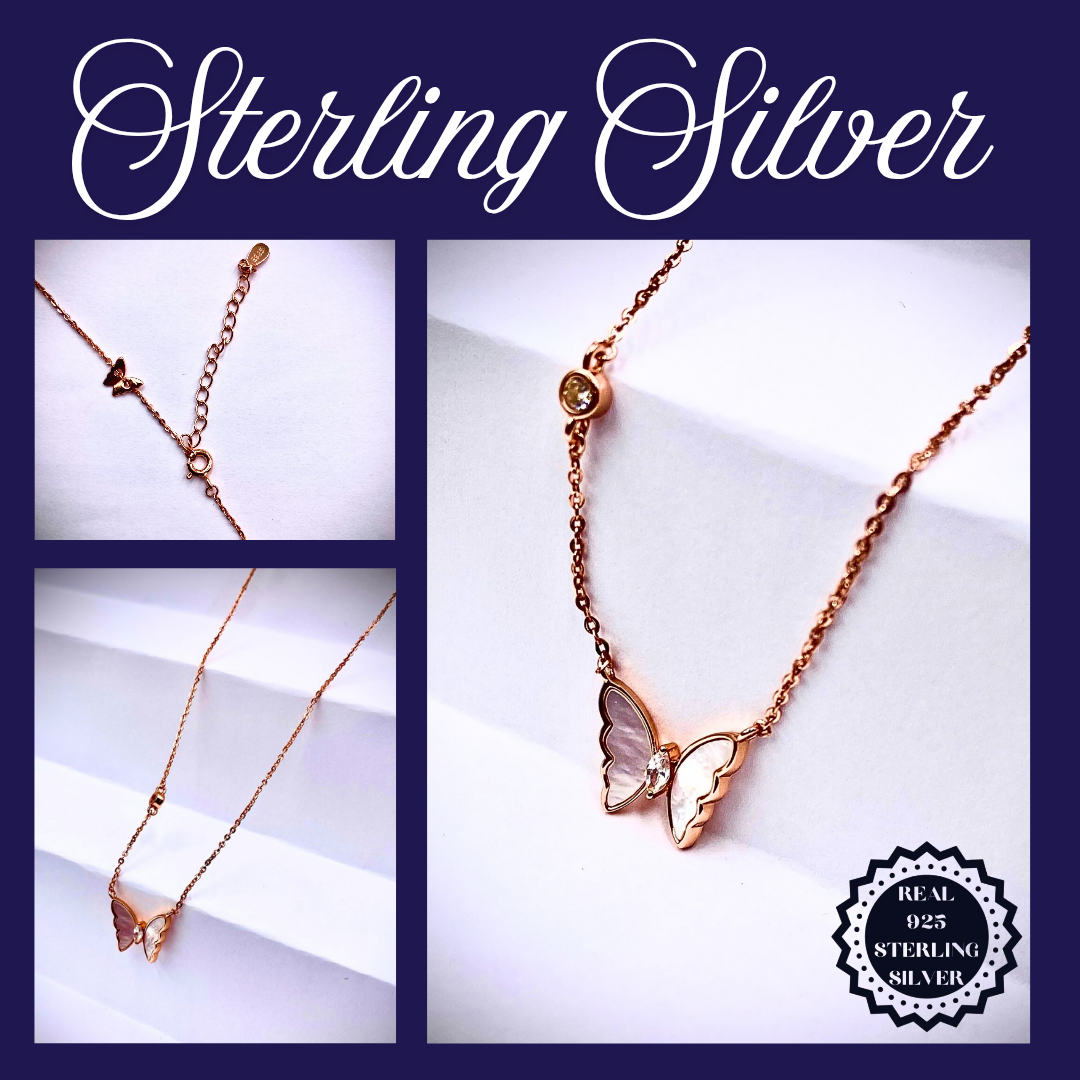 Sterling Silver Necklace - Rose Gold (SRGN25003)
