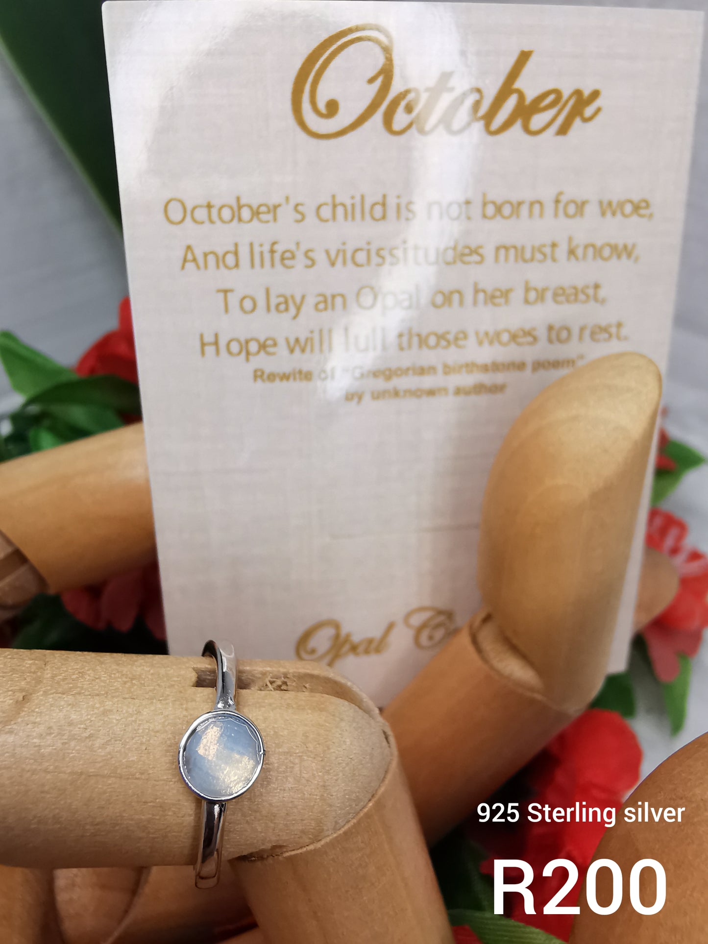 Birthstone S925 Rings - Adjustable