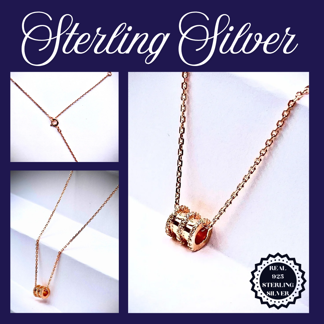 Sterling Silver - Rose Gold Necklace