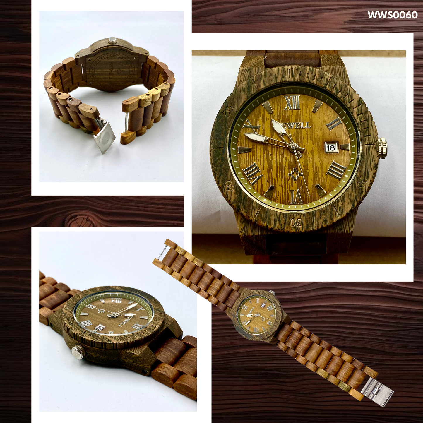 Wooden Watches - Wood Straps (WWS0053,56,57,60-62)