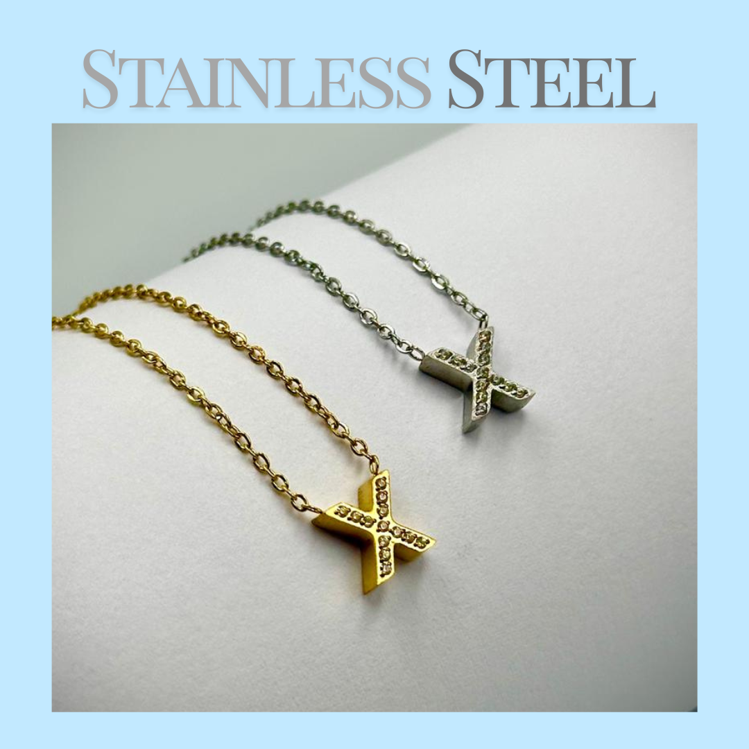 Initial Necklace - Stainless Steel
