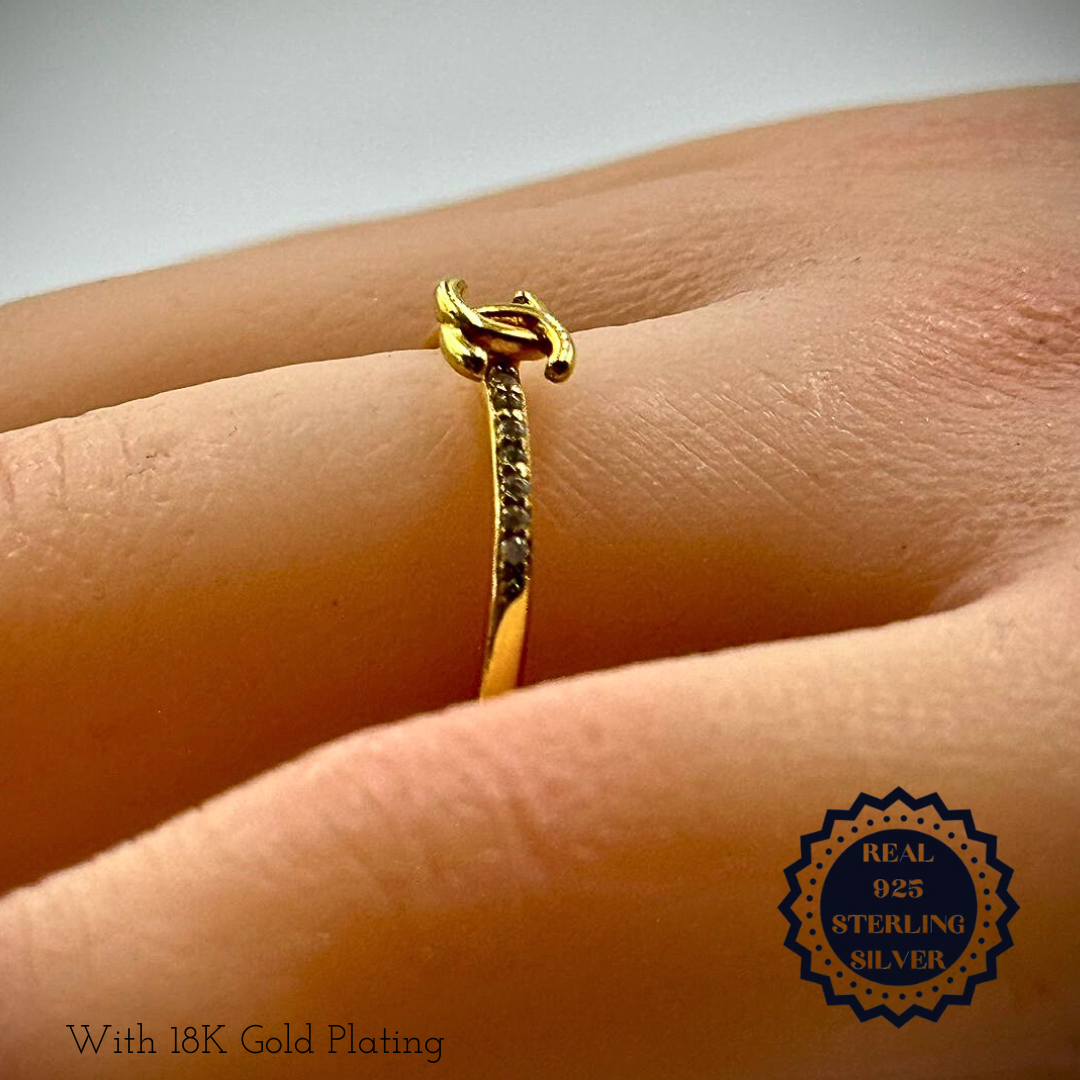 Sterling Silver/ Gold Plated Rings (SAR25003, SGAR25003)