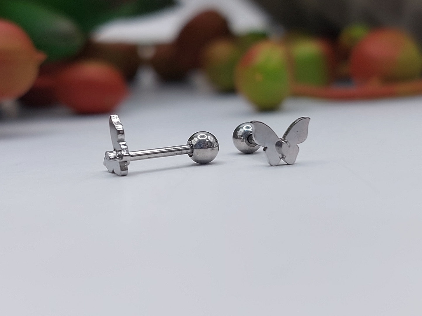 Butterfly Stainless Steel Earring Screw-In Stopper