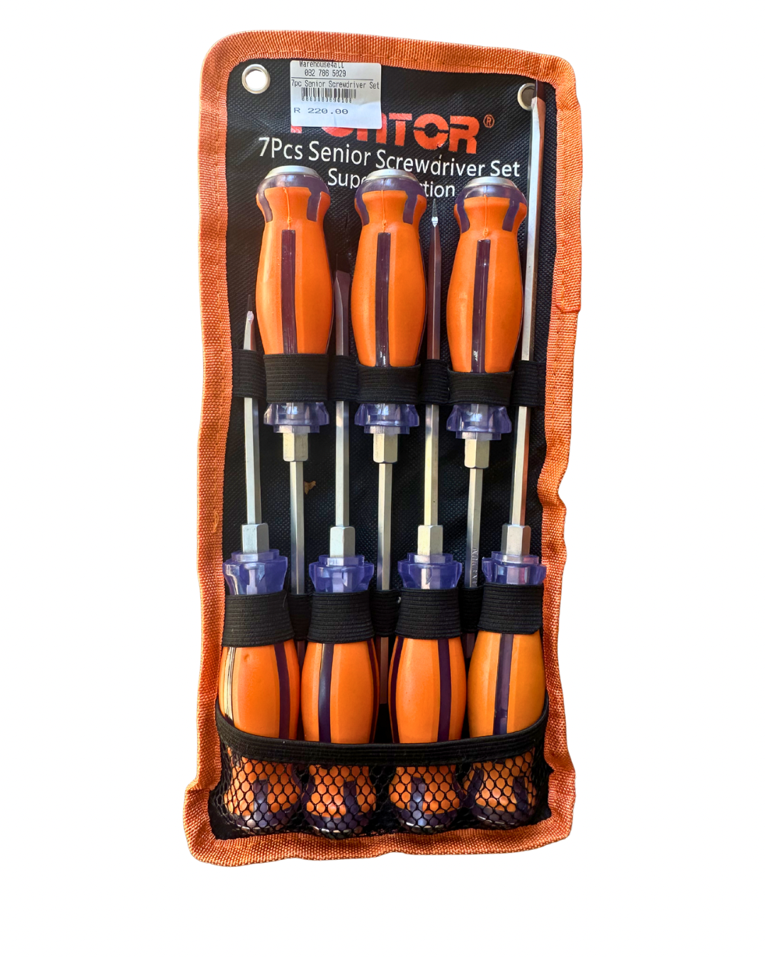 7-Piece Professional Screwdriver Set with Storage Pouch