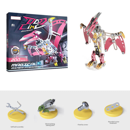 200-Piece Metal Dinosaur Construction Set – Pterodactyl