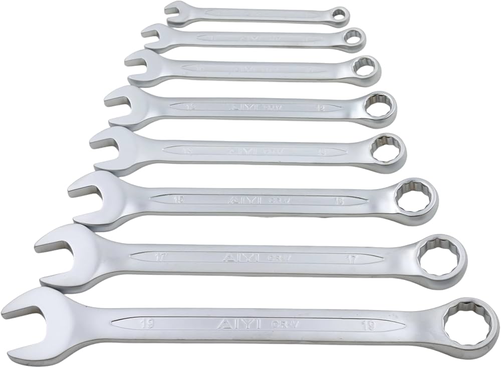 AIYI 8-Piece Combination Wrench Set (6-19mm)