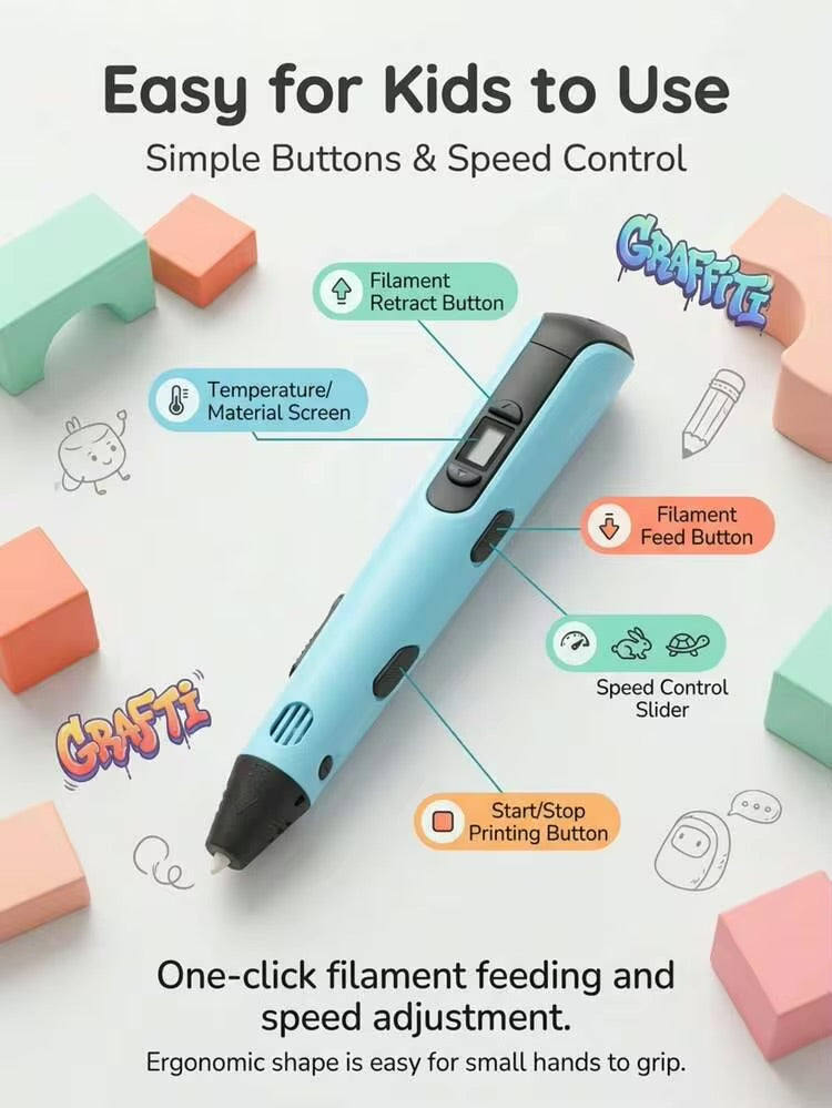 3D Printing Pen – Creative 3D Drawing Tool