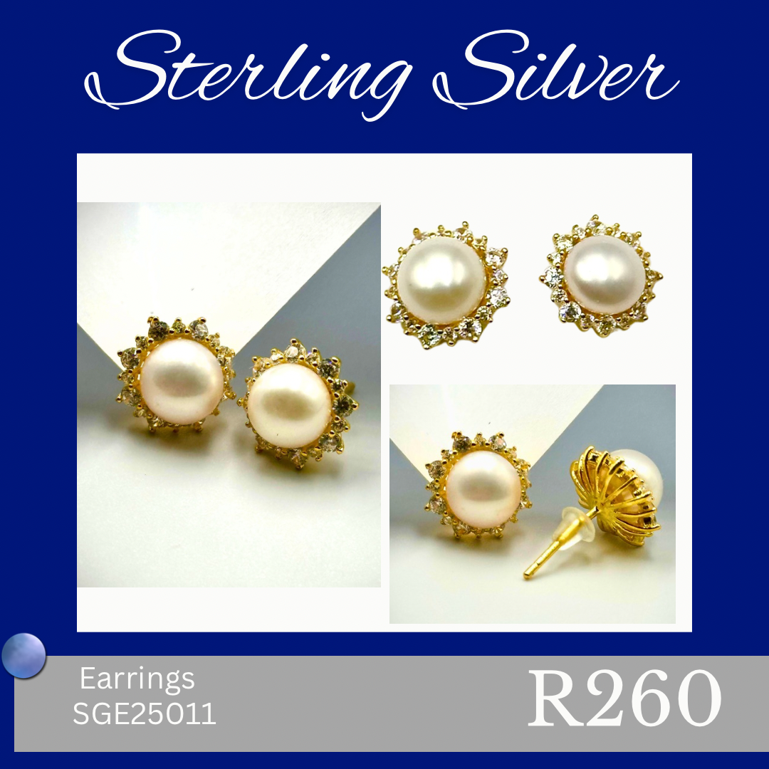 Sterling Silver Earrings (SGE25011)
