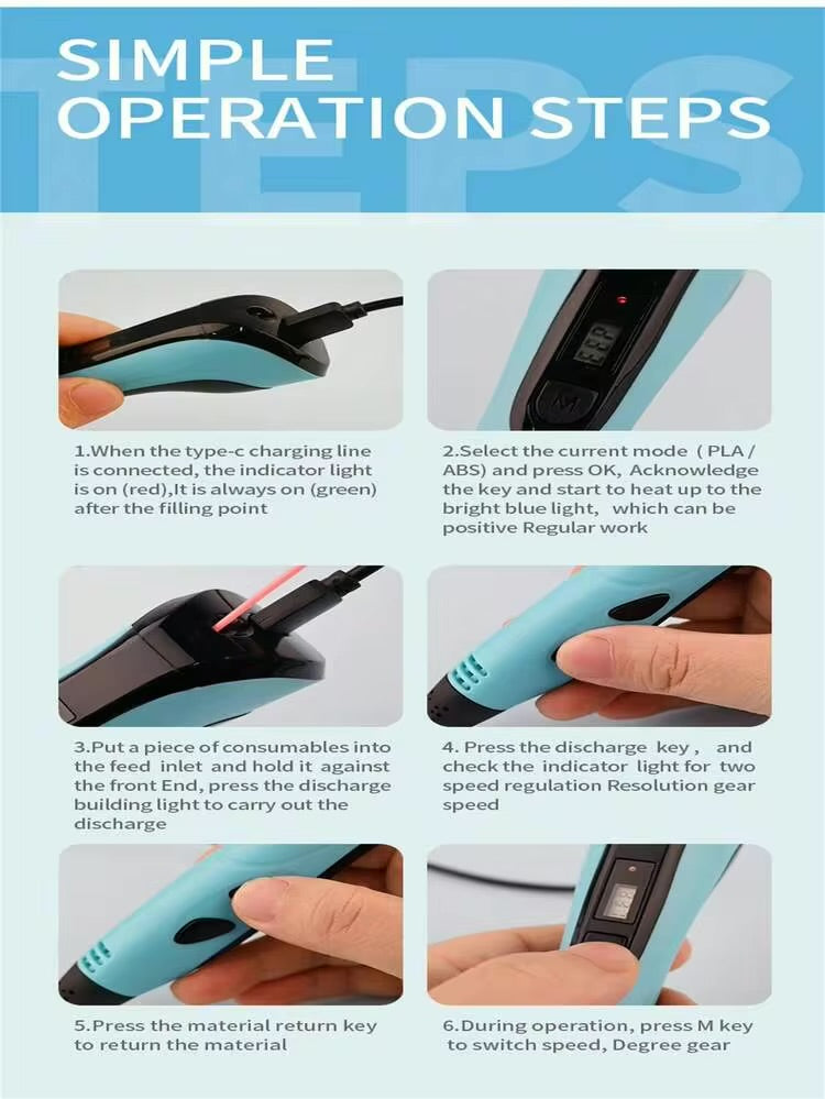 3D Printing Pen – Creative 3D Drawing Tool