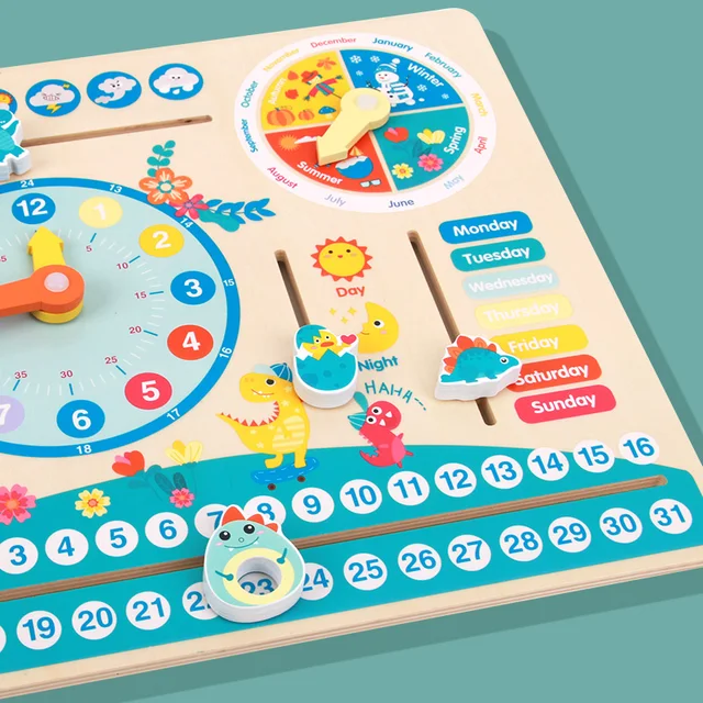 Dino Calendar Board
