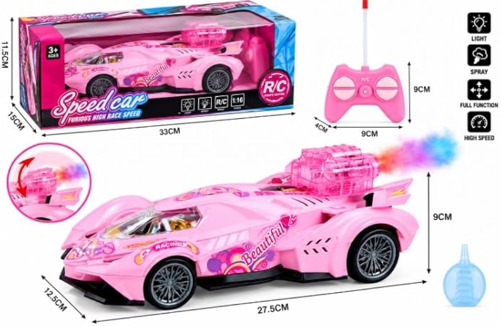 Pink RC Speed Racing Car