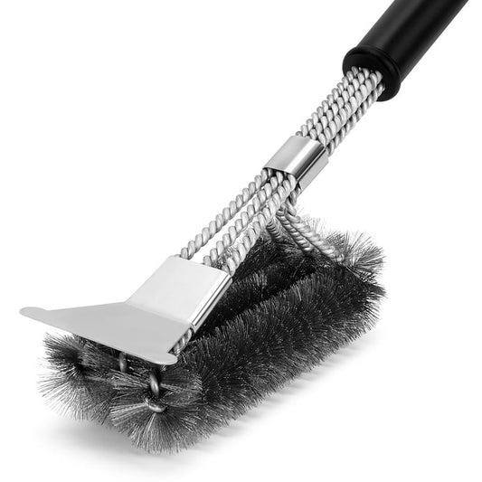 OWSOM Barbecue Cleaning Brush with Scraper