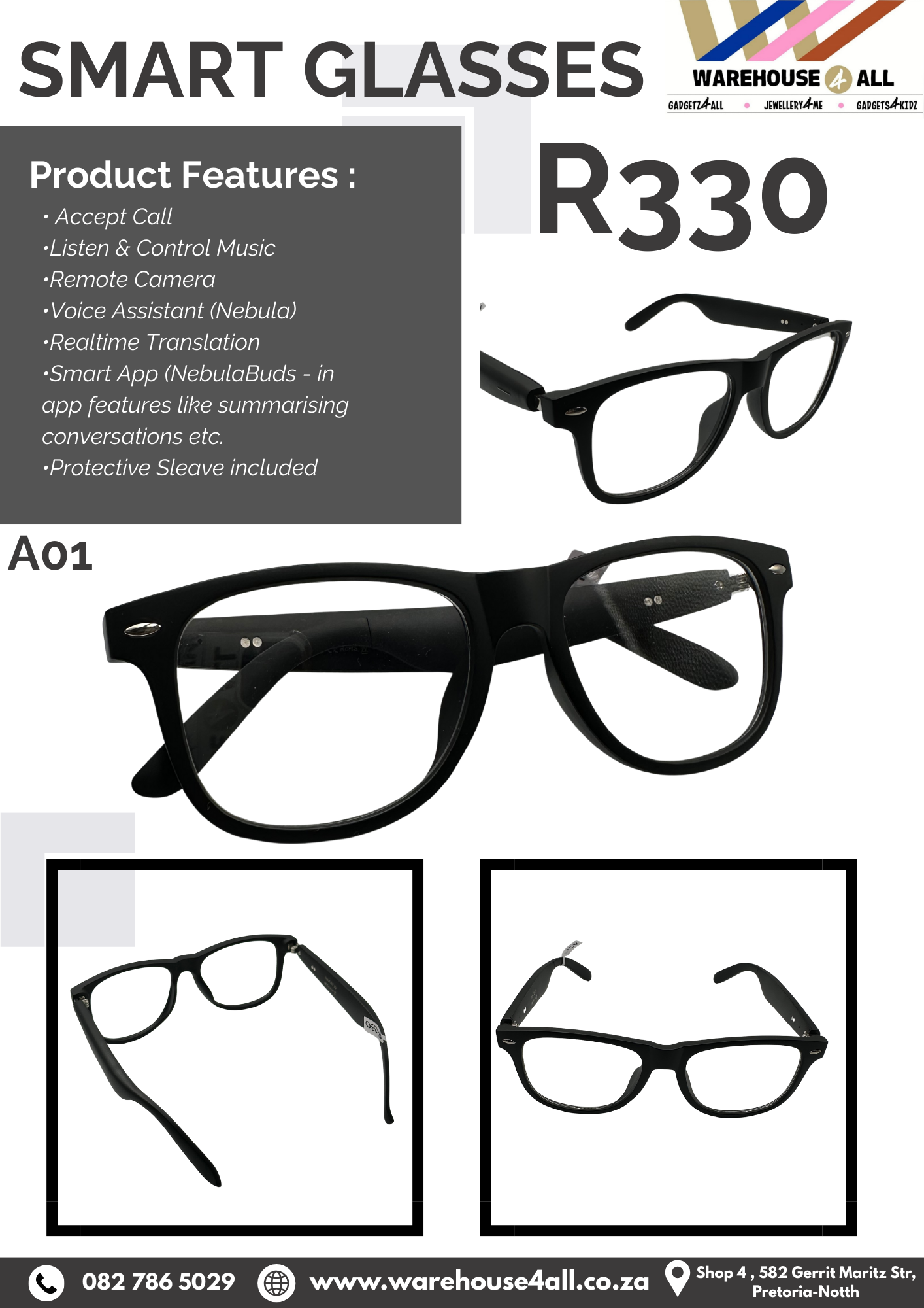 Smart Glasses A01