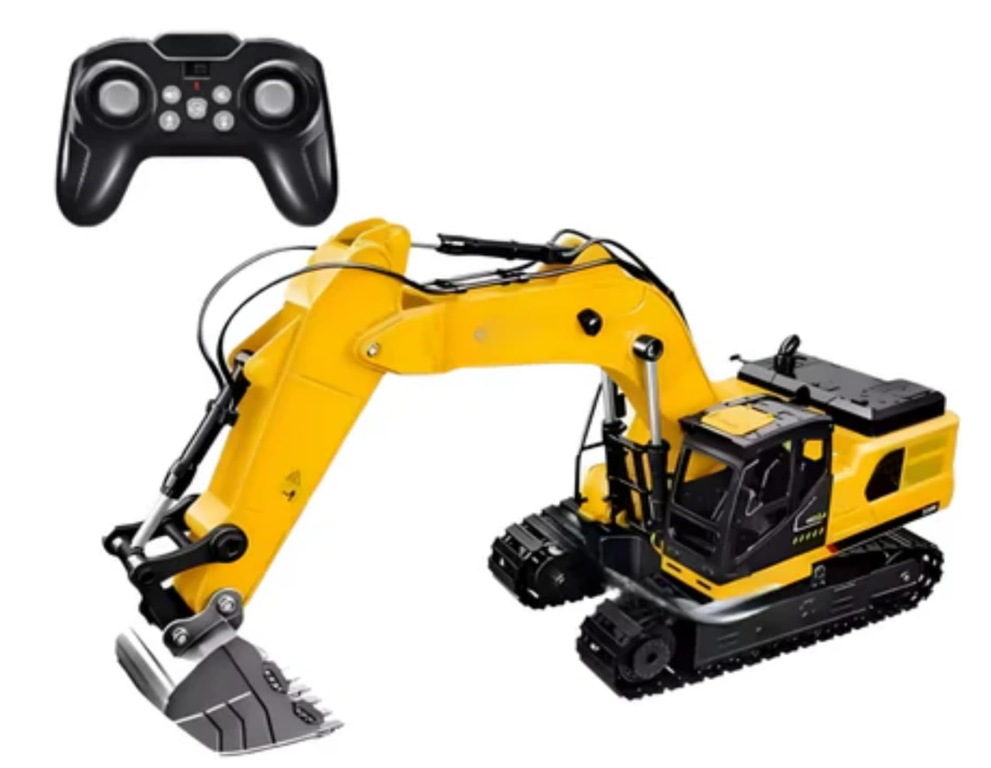 Remote-Controlled Excavator Construction Toy