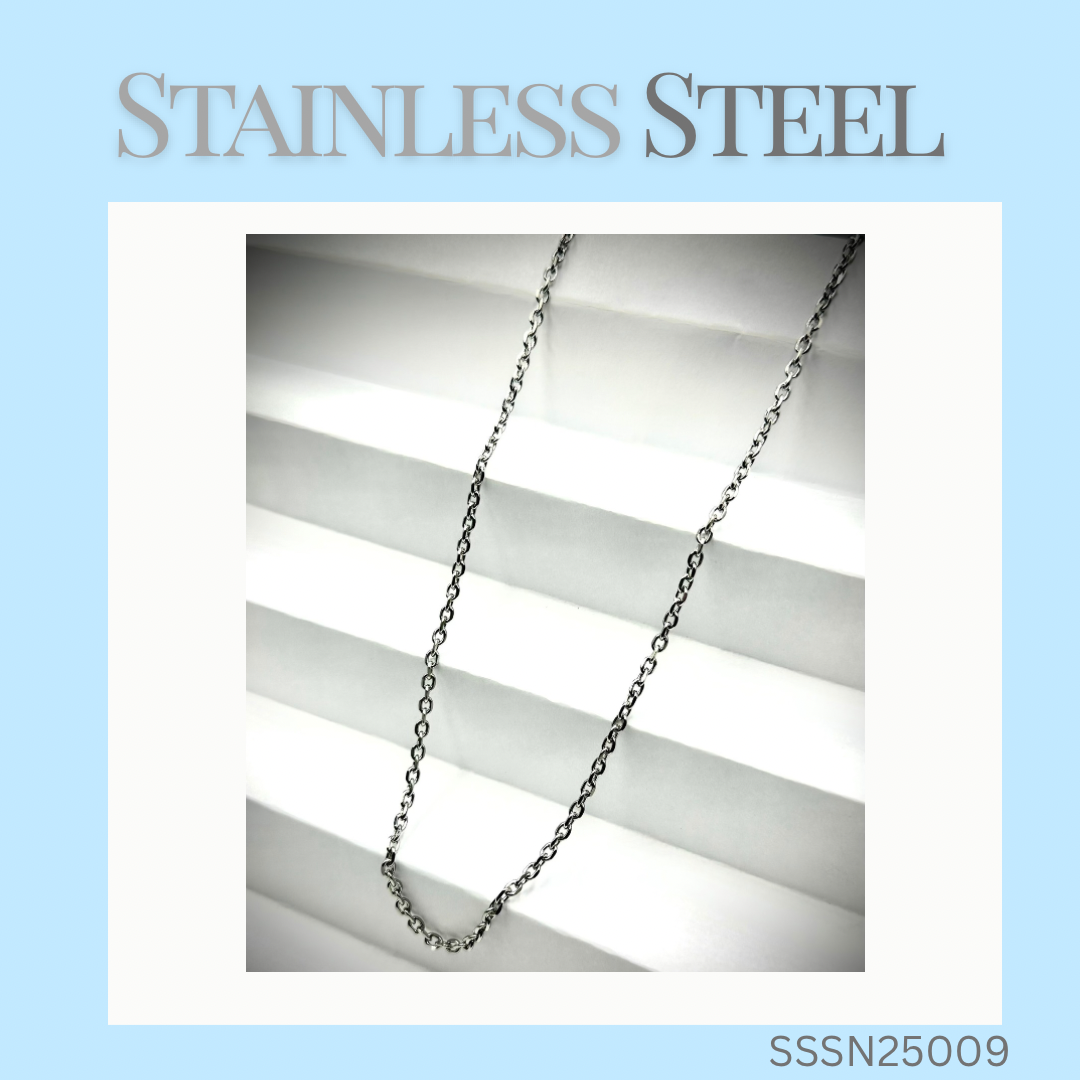 Stainless Steel Silver Necklace (SSSN25009)