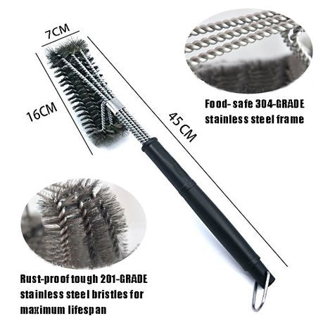 OWSOM Barbecue Cleaning Brush with Scraper