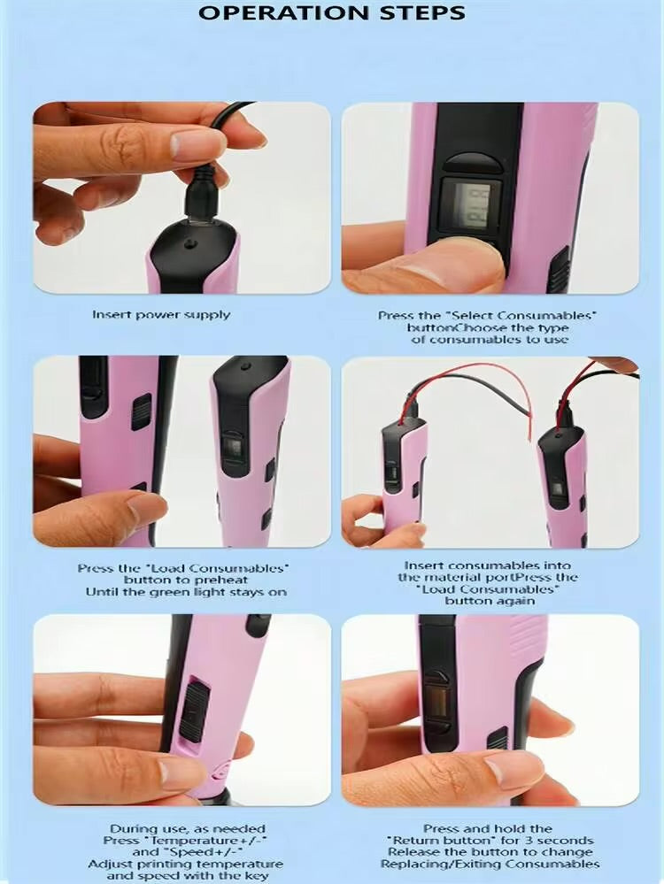3D Printing Pen – Creative 3D Drawing Tool