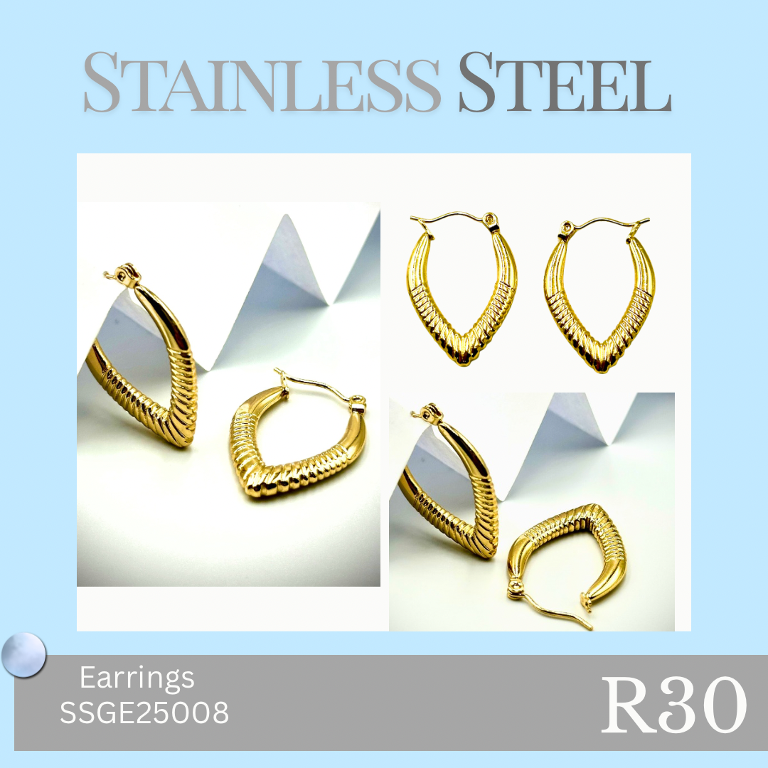 Stainless Steel Earrings (SSGE25008)