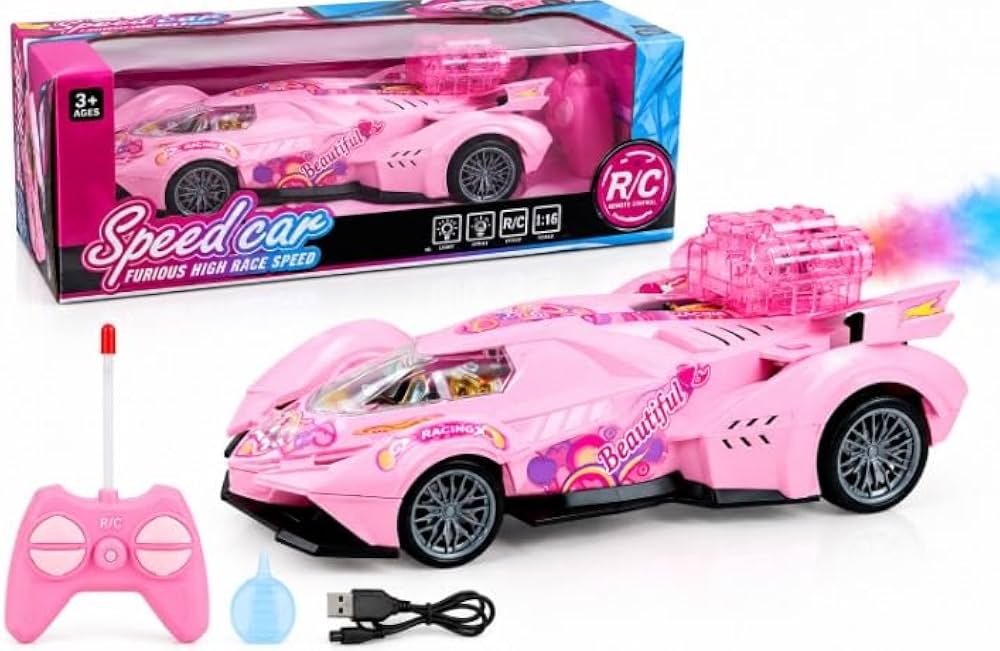 Pink RC Speed Racing Car