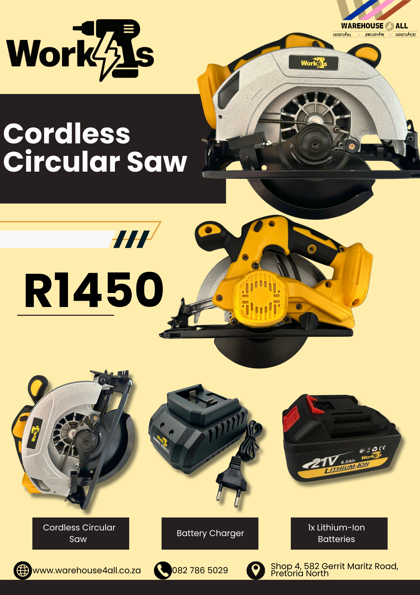 Work4s Cordless Circular Saw