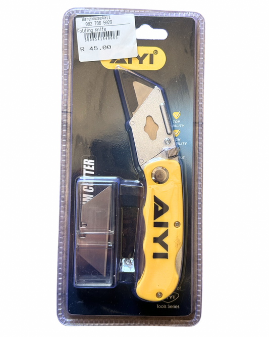 AIYI Folding Utility Knife with Spare Blades