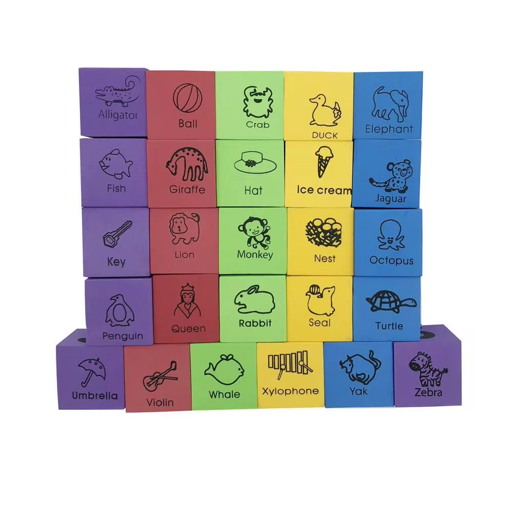 30pc Soft Colour Blocks