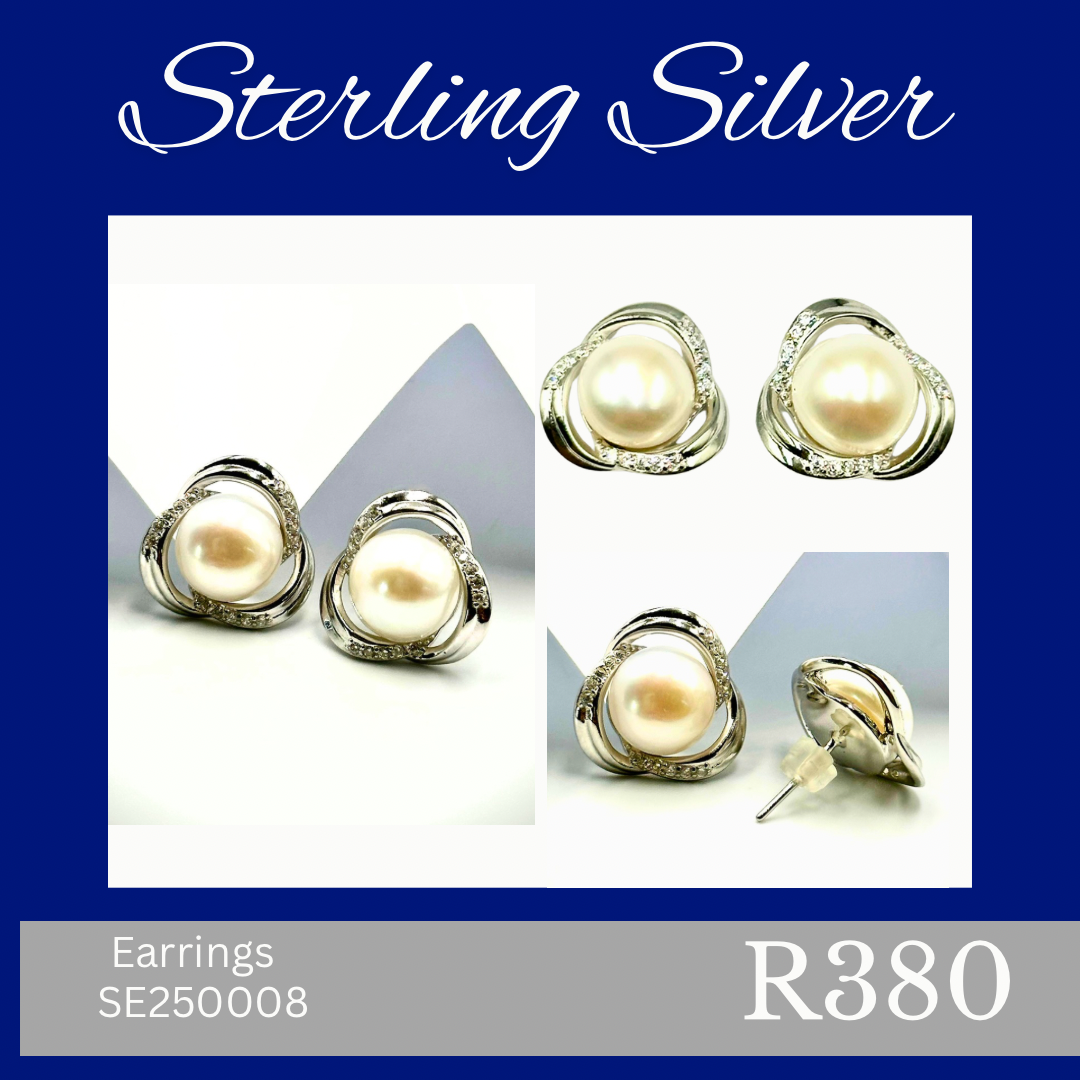 Sterling Silver Earrings (SE25008)