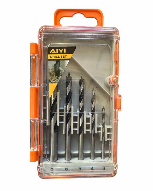 AIYI 5-Piece Wood Drill Bit Set
