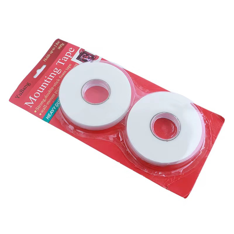 Heavy-Duty Double-Sided Mounting Tape (2 Pack)