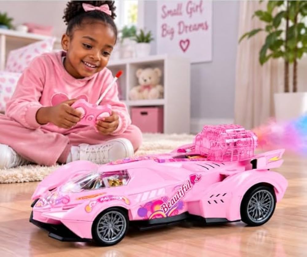 Pink RC Speed Racing Car