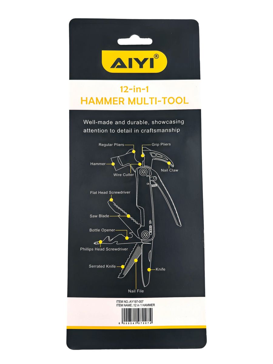 AIYI 12-in-1 Hammer Multi-Tool