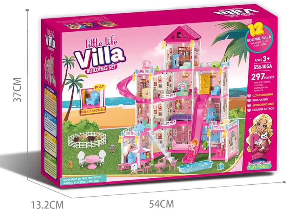 Little Funz Villa Building Set – 250 Pieces