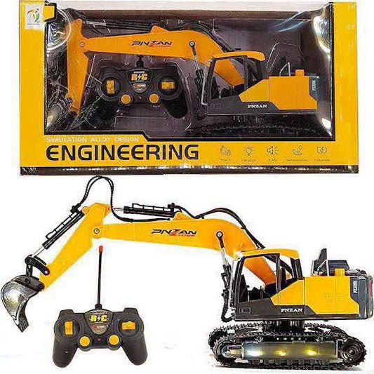 Remote-Controlled Excavator Construction Toy