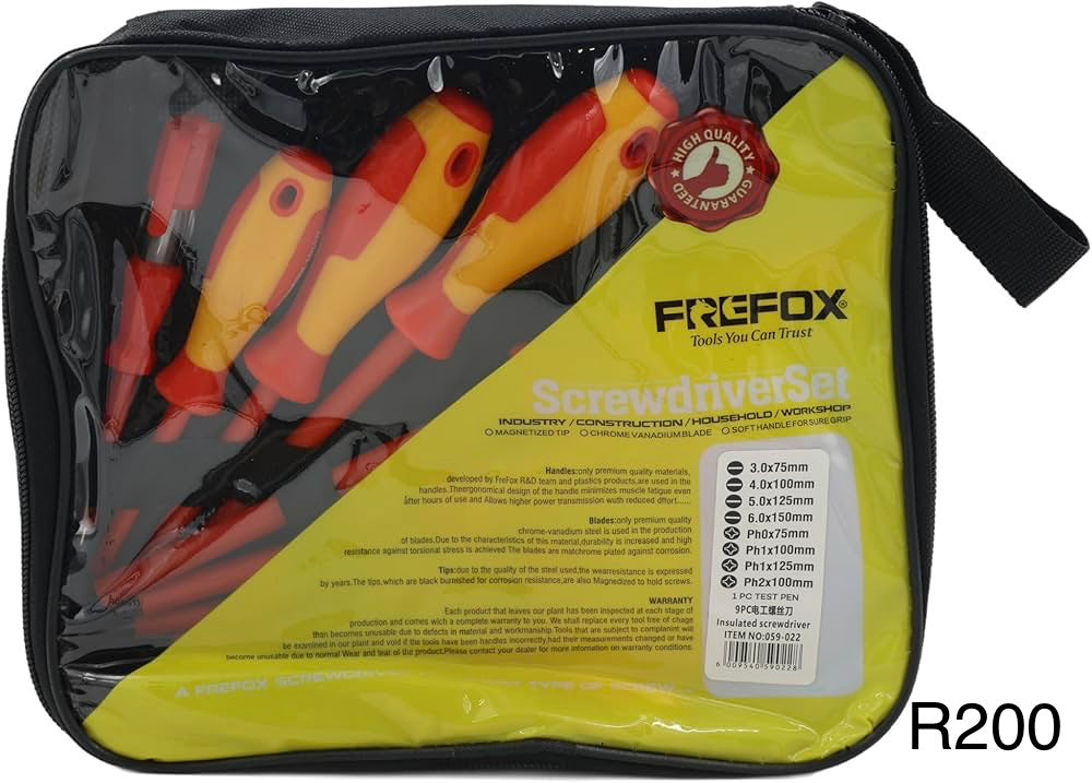 FreeFox 9-Piece Insulated Screwdriver Set